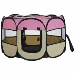 QERSTA Oxford Enclos Pliable Grand Parc Pour Animaux Chiens, Chiots, Chats, Lapins, Cochons D'Inde à L'intérieur Ou à L'extérieur - 125x125x64cm - Rose - Rose 7 QERSTA Oxford Enclos Pliable Grand Parc Pour Animaux Chiens, Chiots, Chats, Lapins, Cochons D'Inde à L'intérieur Ou à L'extérieur - 125x125x64cm - Rose - Rose -Niche, chenil, enclos et parc pour chien Soldes 2022 67962409 4