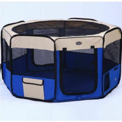 YIDOMDE Parc Pour Chien Chat Pliable,125*125*61cm,49cm*61cm*8pcs + 1 Housse De Transport-Bleu 7 YIDOMDE Parc Pour Chien Chat Pliable,125*125*61cm,49cm*61cm*8pcs + 1 Housse De Transport-Bleu -Niche, chenil, enclos et parc pour chien Soldes 2022 68068548 4