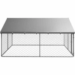 TRUE DEAL Chenil D'extérieur Avec Toit Pour Chiens 300x300x150 Cm -Niche, chenil, enclos et parc pour chien Soldes 2022 68253574 3