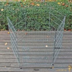 LEPOISSONQUIJARDINEFR Enclos Extérieur 70 X 91 Cm Ou Parc De Jardin Pour Chiens Et Chiots -Niche, chenil, enclos et parc pour chien Soldes 2022 6846145 3