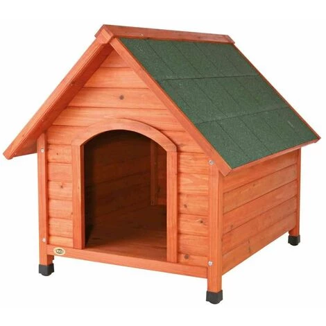 TRIXIE Natura Niche Pour Chiens Cottage Avec Pignon, S-M: 71 × 77 × 76 Cm, Brun 3 TRIXIE Natura Niche Pour Chiens Cottage Avec Pignon, S-M: 71 × 77 × 76 Cm, Brun – Image 3