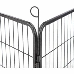 FEANDREA Enclos En Métal Pour Chien, Parc Pour Chiot, Rongeur Et Lapin, Hauteur 70cm, Avec Porte, Gris, Par SONGMICS PPK04GY 8 FEANDREA Enclos En Métal Pour Chien, Parc Pour Chiot, Rongeur Et Lapin, Hauteur 70cm, Avec Porte, Gris, Par SONGMICS PPK04GY -Niche, chenil, enclos et parc pour chien Soldes 2022 8247235 4