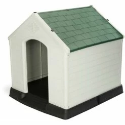 Niche De Jardin Pour Chien Gardiun Zeus Plus Résine 87x78x81 Cm Beige/Vert