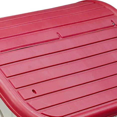 Niche De Jardin Pour Chien Gardiun Kira Résine 75x59x66 Cm Beige/Rouge 2 Niche De Jardin Pour Chien Gardiun Kira Résine 75x59x66 Cm Beige/Rouge – Image 2