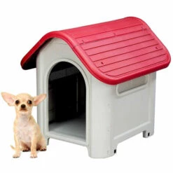 Niche De Jardin Pour Chien Gardiun Kira Résine 75x59x66 Cm Beige/Rouge 6 Niche De Jardin Pour Chien Gardiun Kira Résine 75x59x66 Cm Beige/Rouge -Niche, chenil, enclos et parc pour chien Soldes 2022 9591090 3