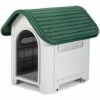Niche De Jardin Pour Chien Gardiun Kira Résine 75x59x66 Cm Beige/Vert