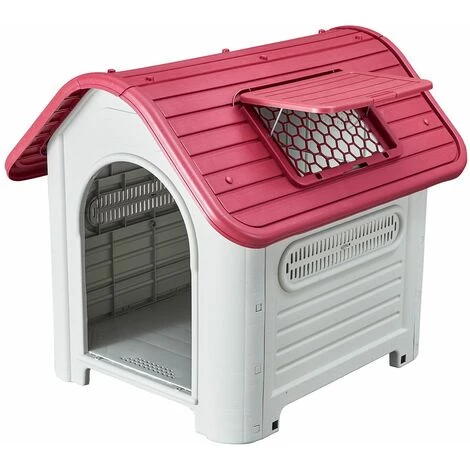 Niche De Jardin Pour Chien Gardiun Dakota Résine 87x72x75 Cm Beige/Rouge 1 Niche De Jardin Pour Chien Gardiun Dakota Résine 87x72x75 Cm Beige/Rouge