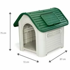 Niche De Jardin Pour Chien Gardiun Dakota Résine 87x72x75 Cm Beige/Vert 5 Niche De Jardin Pour Chien Gardiun Dakota Résine 87x72x75 Cm Beige/Vert -Niche, chenil, enclos et parc pour chien Soldes 2022 9591093 3
